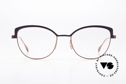 Caroline Abram Yoko Sehr Feminine Vintage Brille, eine zauberhafte Damen-Metallbrille aus Paris, Passend für Damen