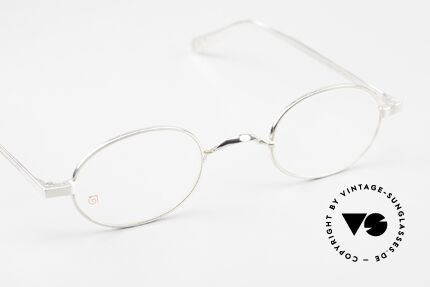 Gernot Lindner GL-I72 Ovale 925er Silberbrille, eine Understatement-Brille für Damen und Herren, Passend für Herren und Damen