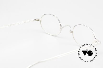Gernot Lindner GL-I72 Ovale 925er Silberbrille, ungetragenes Exemplar aus der 2017er Kollektion, Passend für Herren und Damen
