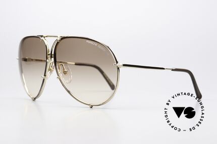 Porsche 5623 Black Mass Film Sonnenbrille, die 80er Legende mit den auswechselbaren Gläsern, Passend für Herren und Damen