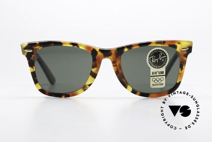 Ray Ban Wayfarer I Limited Deluxe Edition USA, in den 80ern getragen v. Don Johnson in 'Miami Vice', Passend für Herren und Damen