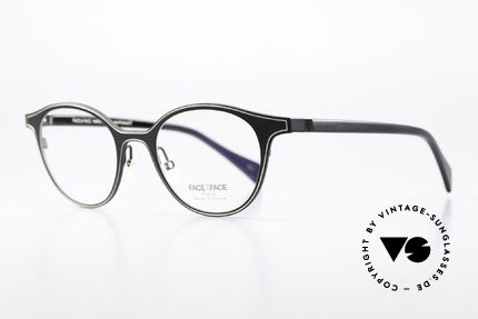 Face a Face Vicky 2 Sehr Stylische Damenbrille, Metallfront mit sehr feinen Linien, dezent koloriert, Passend für Damen