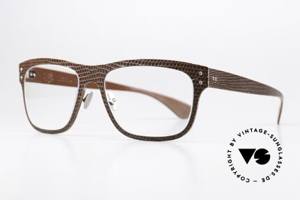 Lucas de Stael Vivarium V06 Brille Aus Dem Vivarium, eine Kombination aus verschiedenen Leder-Sorten, Passend für Herren