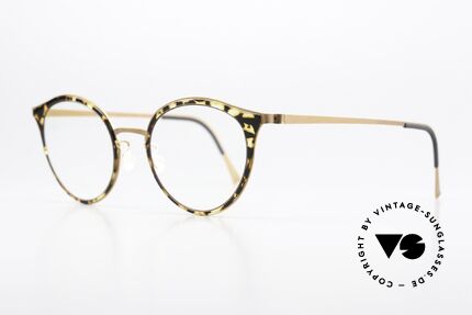 Lindberg 9728 Strip Titanium Sehr Feminines Brillendesign, bezauberndes Design & sehr interessante Kolorierung, Passend für Damen