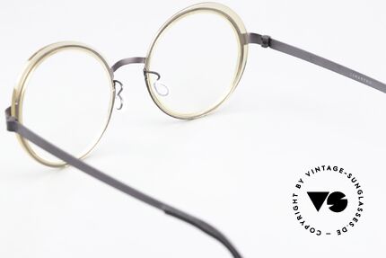 Lindberg 9732 Strip Titanium Runde Designerbrille Damen, die orig. DEMOgläser können beliebig getauscht werden, Passend für Damen