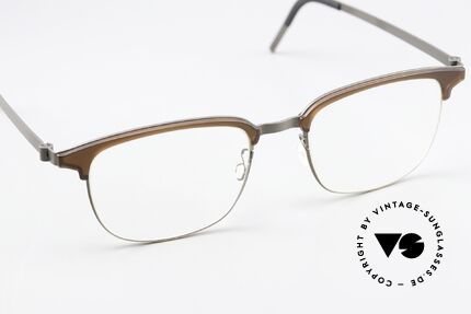 Lindberg 9835 Strip Titanium Herrenbrille Kombibrille, ungetragenes Designerstück mit original Lindberg Etui, Passend für Herren