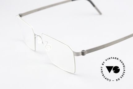 Lindberg 9628 Strip Titanium Eckige Titanium Fassung, stilvolle Damenbrille oder Herrenbrille gleichermaßen, Passend für Herren und Damen