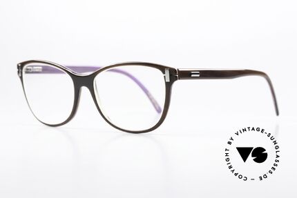 Hoffmann V7775 Kolorierte Naturhornbrille, V-Line = dünnsten & leichtesten Hornbrillen, weltweit!, Passend für Damen