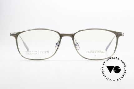 Frank Custom FT7191 Unisex Brillenfassung Titan, die koreanische Brillenmarke in TOP-Qualität!, Passend für Herren und Damen