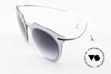 Silhouette 9909 Minimalistische Damenbrille, wiegt daher auch nur 13 Gramm; transluzid / grau, Passend für Damen