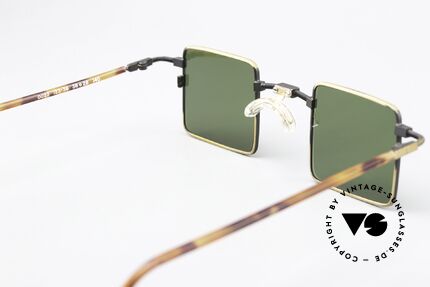 Robert Rüdger 0023 Insider Vintage Sonnenbrille, diese futuristische Brille ist auch optisch verglasbar, Passend für Herren und Damen