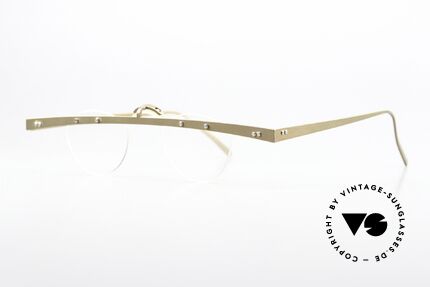 Theo Belgium Tita IV 9 Außergewöhnliche 90er Brille, TITA-Serie = XL Titanium Modelle von THEO von 1992, Passend für Herren und Damen