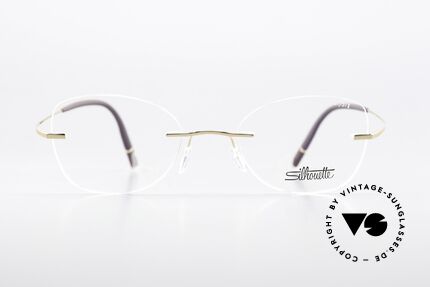 Silhouette 5541 Randlose Titaniumbrille, basierend auf der 1999er Minimal Titan Art Ikone, Passend für Damen