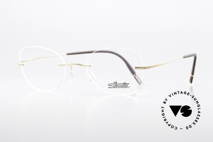 Silhouette 5541 Randlose Titaniumbrille, ultra leichte Titanfassung für idealen Tragekomfort, Passend für Damen