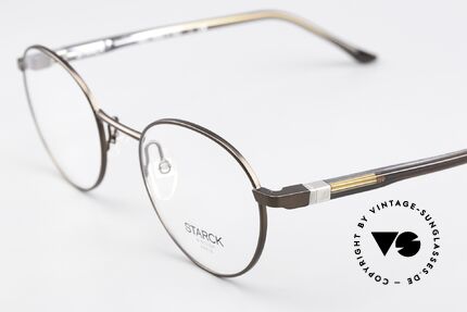 Starck Eyes SH2042 High Tech Panto Brille, Innovation: die Bügel haben 360°-Bewegungsfreiheit, Passend für Herren und Damen