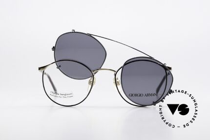 Giorgio Armani 163 Clip On 132 Panto Brille, Größe: small, Passend für Herren