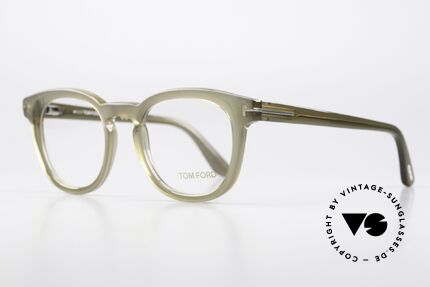 Tom Ford TF5469 Federscharnier Azetatbrille, wirklich interessante Rahmenfarbe in Braungrau, Passend für Herren und Damen