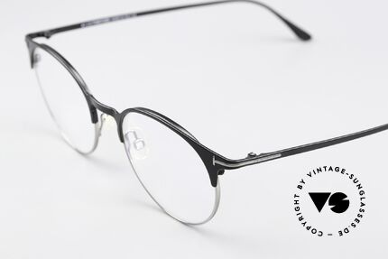 Tom Ford TF5548 Unisex Designerbrille Panto, rundes Panto-Design für Damen & Herren geeignet, Passend für Herren und Damen