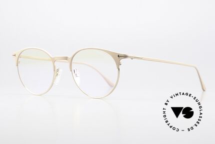 Tom Ford TF5548 Nude Beige Hautfarbe Brille, sehr interessante Rahmenfarbe (Hautfarben-beige), Passend für Herren und Damen