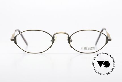 Matsuda 10122 90er Brille Mit Sonnen-Clip, Größe: small, Passend für Herren und Damen