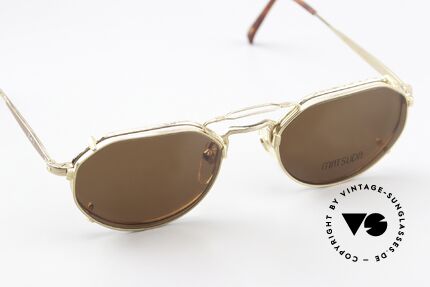 Matsuda 2867 Clip On Brille Vergoldet 90er, wahre Handwerkskunst (made in Japan), die Zeit kostet, Passend für Herren und Damen