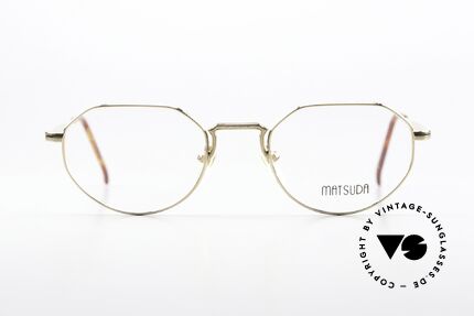 Matsuda 2867 Clip On Brille Vergoldet 90er, Größe: medium, Passend für Herren und Damen