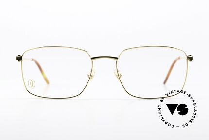 Cartier C-Decor Metal Vergoldete Luxus-Brille, Modell aus der C-Dekor Reihe in Gr. 56x18, 140, Passend für Herren