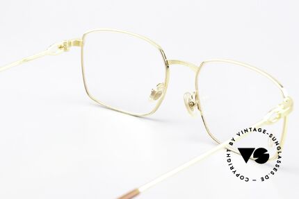 Cartier C-Decor Metal Vergoldete Luxus-Brille, Fassung kann beliebig verglast werden, Gleitsicht, Passend für Herren