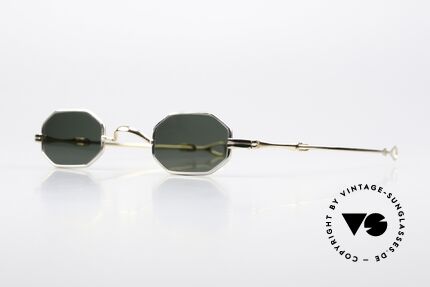 Lunor I 01 Telescopic Ausziehbare Brille Achteckig, mit den legendären ausziehbaren Teleskop-Bügeln, Passend für Herren und Damen