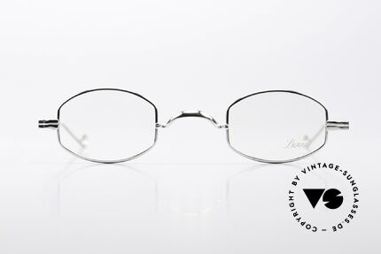 Lunor II 02 Kleine Brille Platin Plattiert, Lunor Brillen = zeitlose Klassiker aus Deutschland, Passend für Herren und Damen