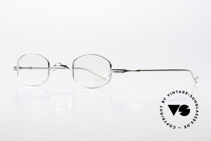 Lunor II 02 Kleine Brille Platin Plattiert, Brillendesign in Anlehnung an frühere Jahrhunderte, Passend für Herren und Damen