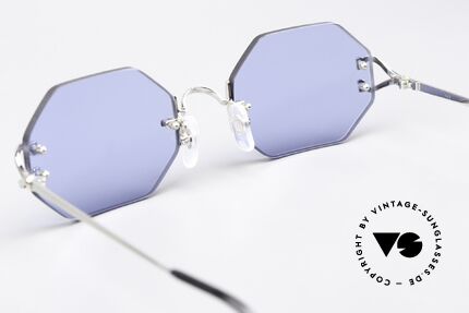 Cartier Rimless Octag Platinum Portofino Dekor, Customized = ein Einzelstück von unserem Optiker!, Passend für Herren und Damen