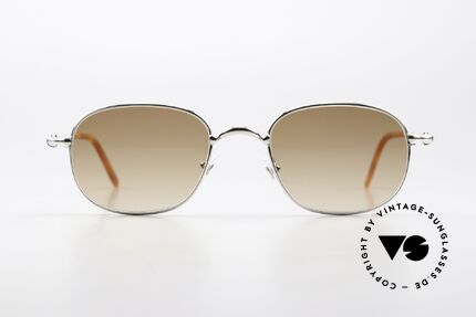 Cartier Vega 90er Luxus Platin Sonnenbrille, Herren-Modell aus der Cartier 'CERCLE FIN' Serie, Passend für Herren