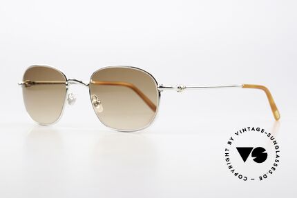 Cartier Vega 90er Luxus Platin Sonnenbrille, teure Platin-Edition: Fassung mit Platin-Legierung, Passend für Herren