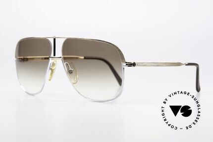 Dunhill 6019 Luxus Sonnenbrille Von 1984, Fassung ist teils hartvergoldet und teils verchromt, Passend für Herren