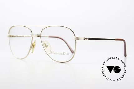 Christian Dior 2749 Stilvolle Aviatorbrille 90er, fühlbare 90er Spitzen-Qualität; made in Austria, Passend für Herren