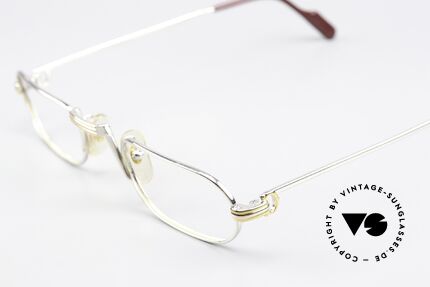 Cartier Demi Lune LC - M Platin Luxus Lesebrille 1987, kostbare & entsprechend teure Platin-Edition; Luxus pur, Passend für Herren