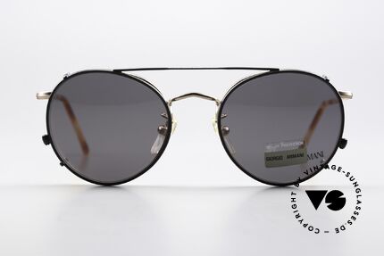 Giorgio Armani 138 Clip On Panto Vintage Brille, weltbekannte Panto-Form; ein absoluter Klassiker!, Passend für Herren und Damen