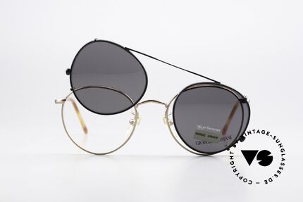 Giorgio Armani 138 Clip On Panto Vintage Brille, Größe: small, Passend für Herren und Damen