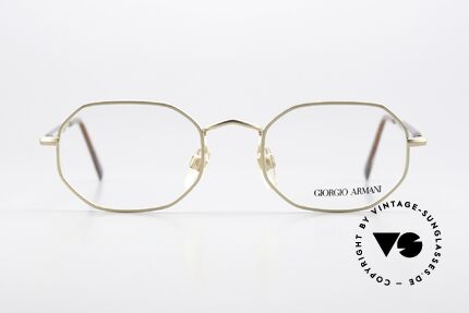 Giorgio Armani 182 80er Designerbrille Octag, achteckige 80er Fassung in herausragender Qualität, Passend für Herren und Damen