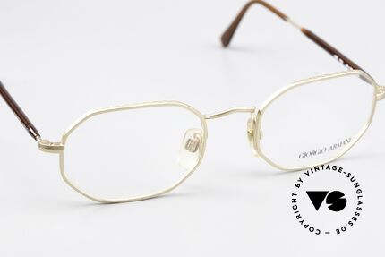 Giorgio Armani 182 80er Designerbrille Octag, keine aktuelle Kollektion, sondern echte 80er Ware, Passend für Herren und Damen