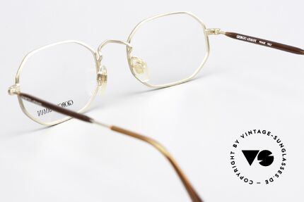 Giorgio Armani 182 80er Designerbrille Octag, das Modell (Gr. 49/20) kann beliebig verglast werden, Passend für Herren und Damen