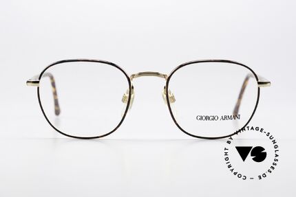 Giorgio Armani 162 Eckige Panto Brille 90er, eckige Panto-Form in dezent eleganter Kolorierung, Passend für Herren und Damen