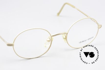 Giorgio Armani 134 Vintage Brille Zeitlos Rund, keine aktuelle Kollektion, sondern 80er / 90er Ware!, Passend für Herren und Damen