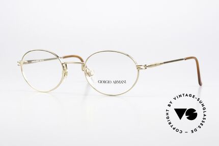 Giorgio Armani 244 Vergoldete Vintage Brille Details