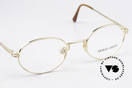 Giorgio Armani 244 Vergoldete Vintage Brille, KEINE RETROBRILLE, ein altes Armani ORIGINAL, Passend für Herren und Damen