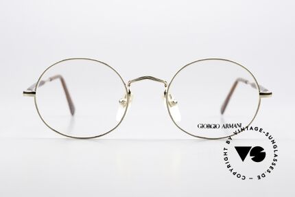 Giorgio Armani 172 Ovale No Retro Brille 90er, klassische, ovale Brillenform, Größe 49-20, 140mm, Passend für Herren und Damen