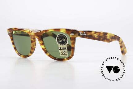 Ray Ban Wayfarer I Limited Serie Brillenklassiker, heute so oft kopiert und nie erreicht; echt VINTAGE!, Passend für Herren und Damen