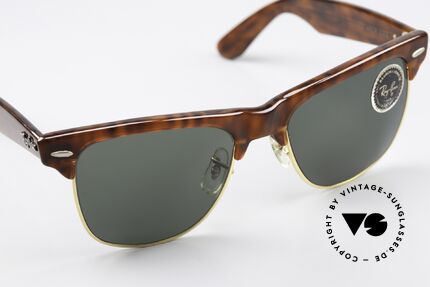 Ray Ban Wayfarer Max II Original USA Sonnenbrille, Wayfarer Max II, 54mm, W0544, dark-havanna, G15, Passend für Herren