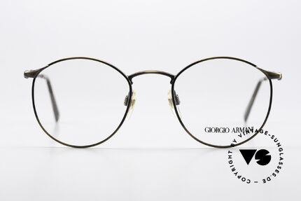 Giorgio Armani 132 Kleine Pantobrille 90er, "klassischer" geht's nicht (weltbekannte Panto-Form), Passend für Herren